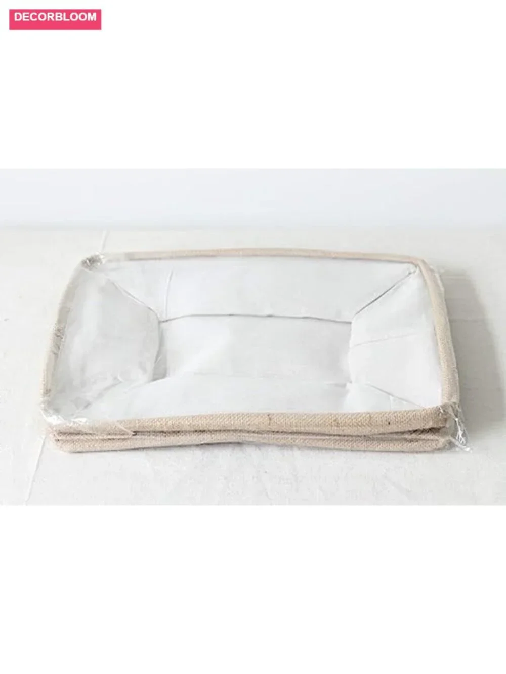 Cookbook Recipe Storage Bin Foldable Cotton Linen Kitchen Organizer